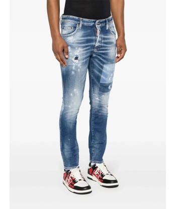 Paint Splatter Distressed Skinny Jeans une grave pollution 