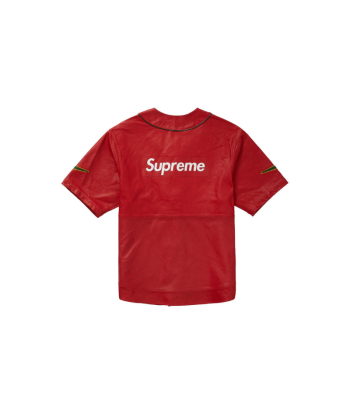 Jersey Baseball leather NIKE x SUPREME Red sur le site 