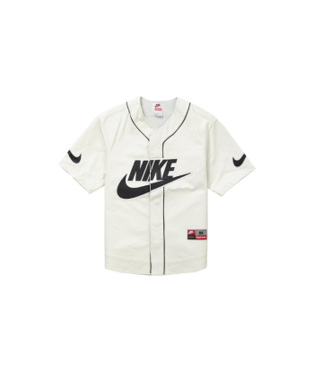 Jersey Baseball leather NIKE x SUPREME White Paris Déstockage Promo