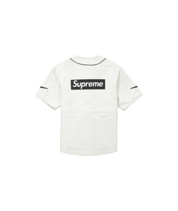 Jersey Baseball leather NIKE x SUPREME White Paris Déstockage Promo