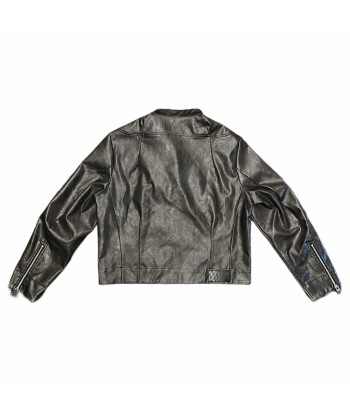 QAOS® Leather Jacket QUIROZ in Black Comparez plus de prix