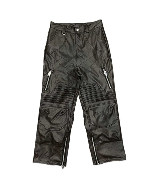 QAOS® Leather Pants QUIROZ in Black la chaussure