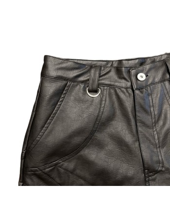 QAOS® Leather Pants QUIROZ in Black la chaussure