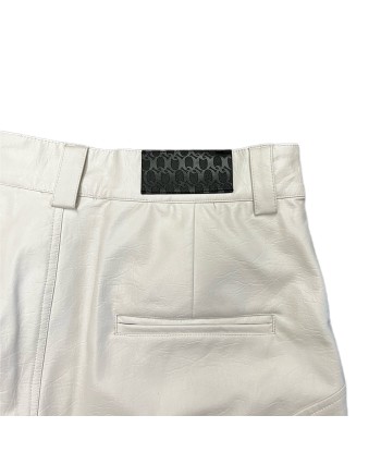 QAOS® Leather Pants QUIROZ in White l'achat 