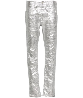 P001 Low Rise Slim Leg Metallic Jeans Les êtres humains sont 