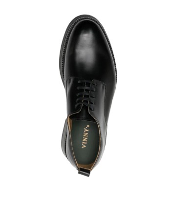 Officer Chunky Leather Derby Shoes pas cher 