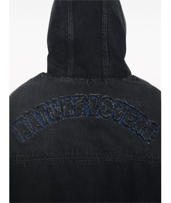 Natlover Hooded Denim Jacket basket pas cher