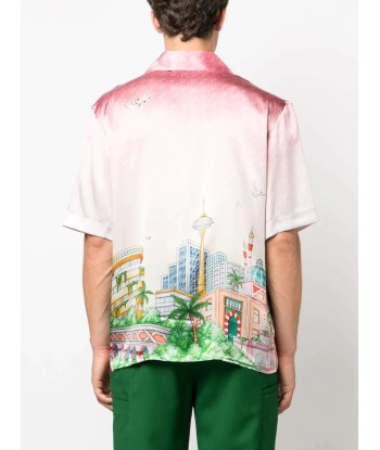 Morning City View Silk Shirt la livraison gratuite