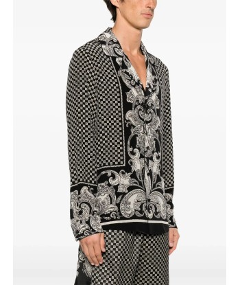 Monogram Print Silk Shirt votre