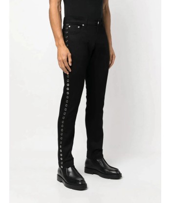 Mid Rise Skinny Jeans le des métaux précieux