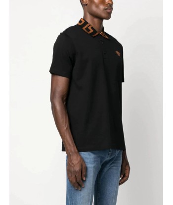 Medusa Greca Cotton Polo Shirt Amélioration de cerveau avec