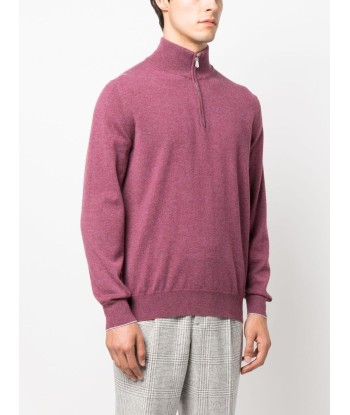 Long Sleeved Cashmere Polo Shirt pas cheres