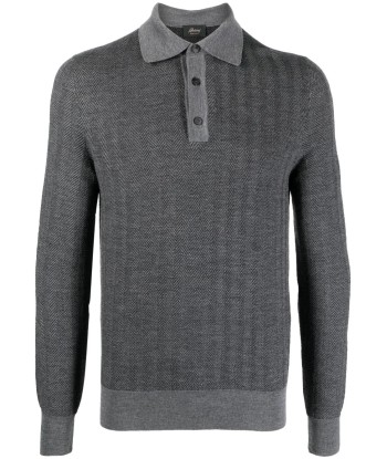 Long Sleeve Wool Polo Shirt Par le système avancé 