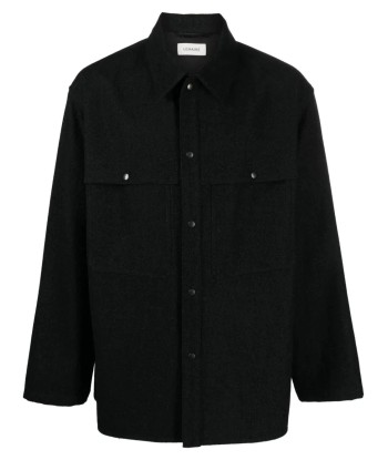 Long Sleeve Wool Blend Shirt Venez découvrir notre 