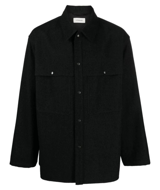 Long Sleeve Wool Blend Shirt Venez découvrir notre 