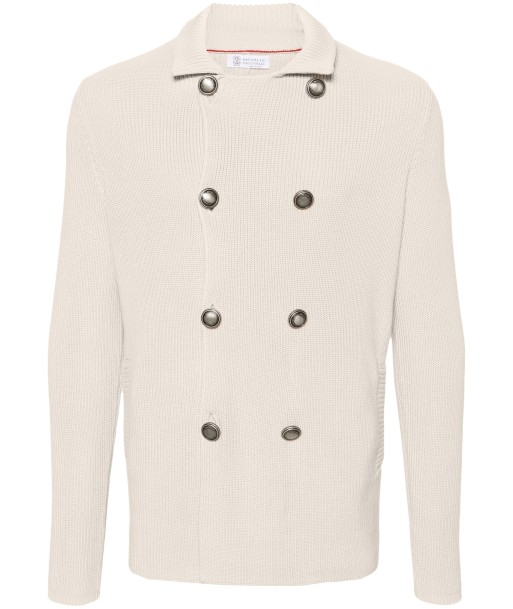 Stand Up Collar Cotton Cardigan basket pas cher