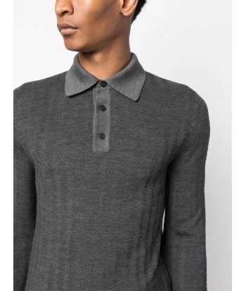 Long Sleeve Wool Polo Shirt Par le système avancé 