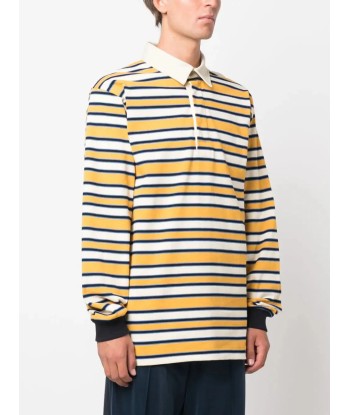 Logo Print Striped Polo Shirt Fin de série