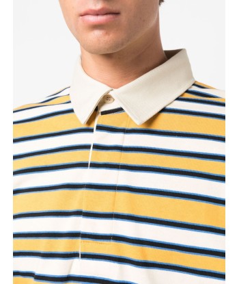 Logo Print Striped Polo Shirt Fin de série