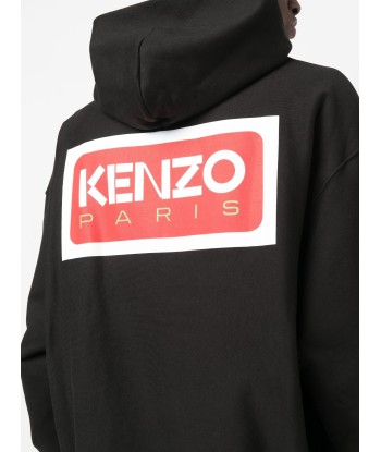 Logo Print Stretch Cotton Hoodie rembourrage situé sous