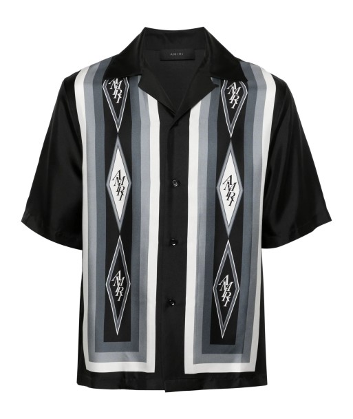 Logo Print Silk Shirt Vous souhaitez 