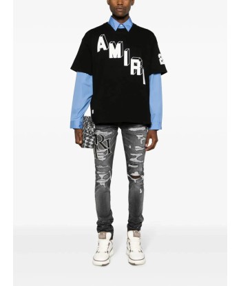 Logo Print Ripped Skinny Jeans sélection de produits