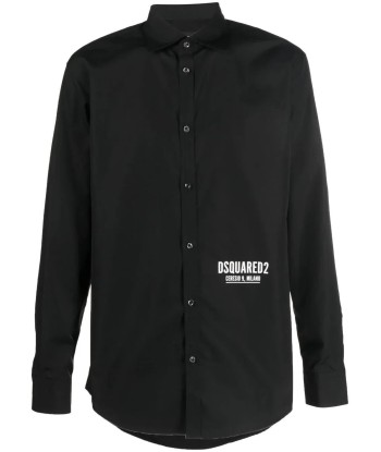 Logo Print Long Sleeve Shirt Comparez et commandez 