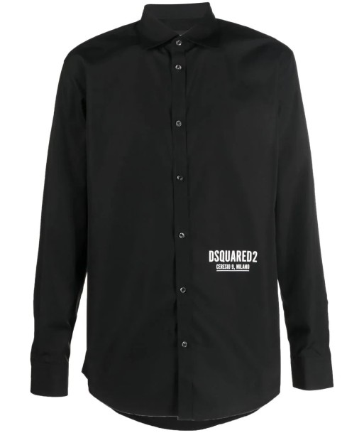 Logo Print Long Sleeve Shirt Comparez et commandez 