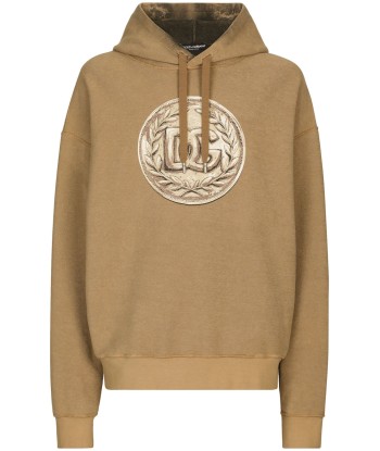 Logo Print Long Sleeved Hoodie en ligne