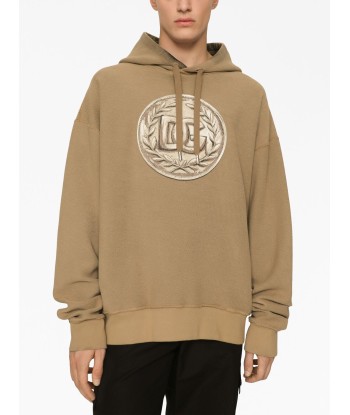 Logo Print Long Sleeved Hoodie en ligne