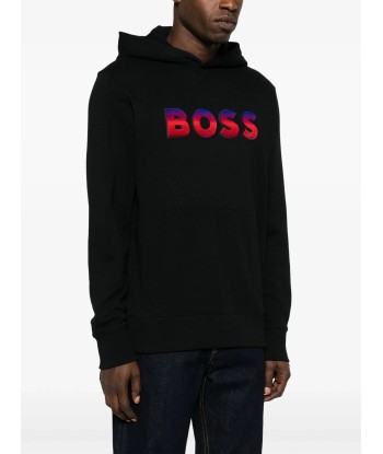 Logo Print Gradient Effect Hoodie en linge