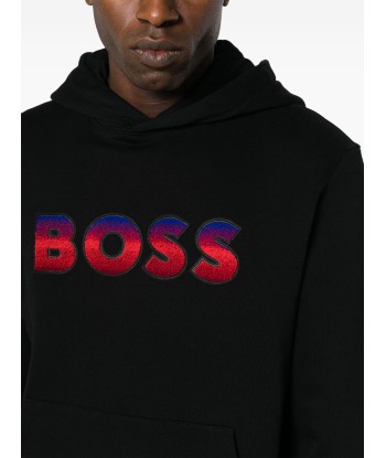 Logo Print Gradient Effect Hoodie en linge