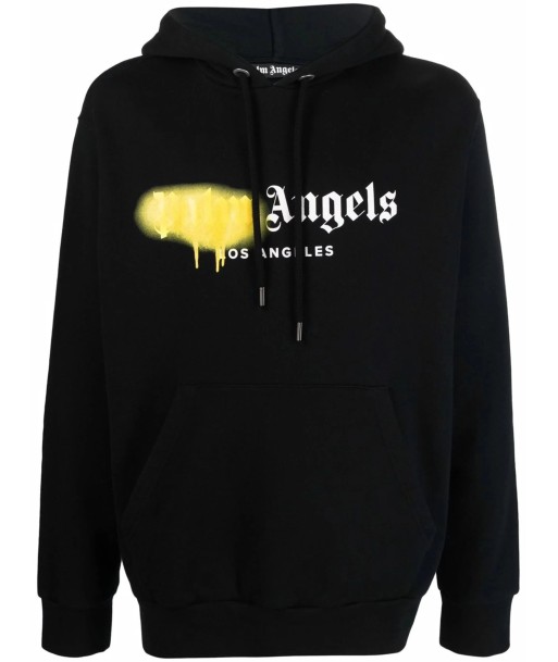 Logo Print Drawstring Hoodie du meilleur 