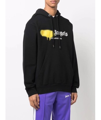 Logo Print Drawstring Hoodie du meilleur 