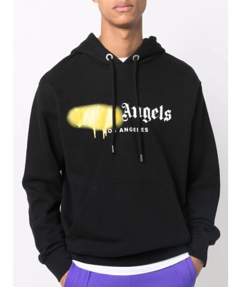 Logo Print Drawstring Hoodie du meilleur 