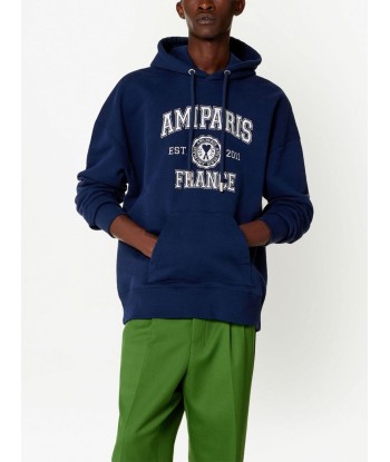 Logo Print Drawstring Hoodie Les magasins à Paris