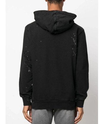 Logo Print Distressed Hoodie d'Europe débarque