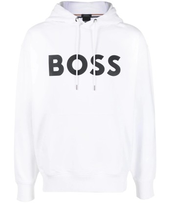 Logo Print Cotton Hoodie de la marque