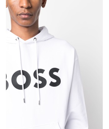 Logo Print Cotton Hoodie de la marque