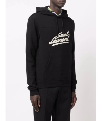 Logo Print Cotton Hoodie en linge