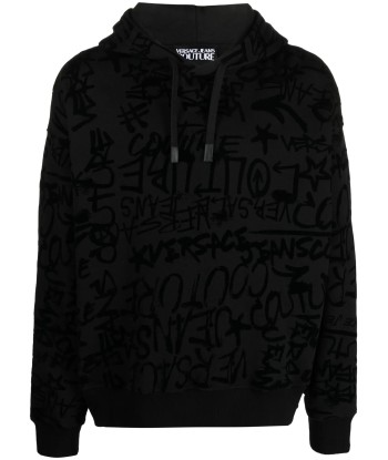 Logo Print Cotton Hoodie commande en ligne