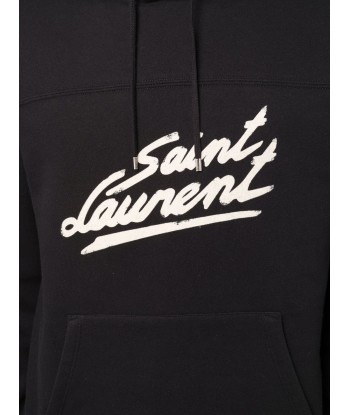 Logo Print Cotton Hoodie en linge