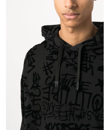 Logo Print Cotton Hoodie commande en ligne