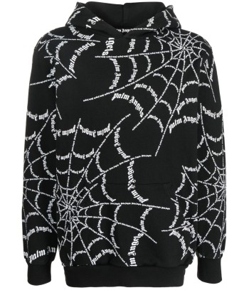 Spider Web Print Hoodie Fin de série