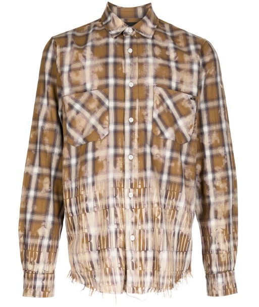 Logo Print Bleached Flannel Shirt ouvre sa boutique