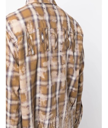 Logo Print Bleached Flannel Shirt ouvre sa boutique