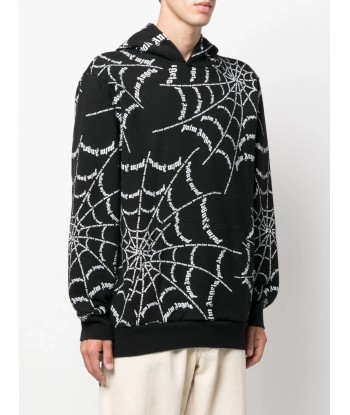 Spider Web Print Hoodie Fin de série