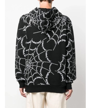 Spider Web Print Hoodie Fin de série