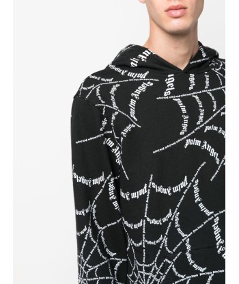 Spider Web Print Hoodie Fin de série