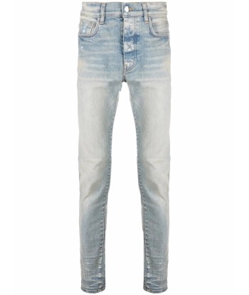 Logo Patch Stonewashed Skinny Jeans pas cheres